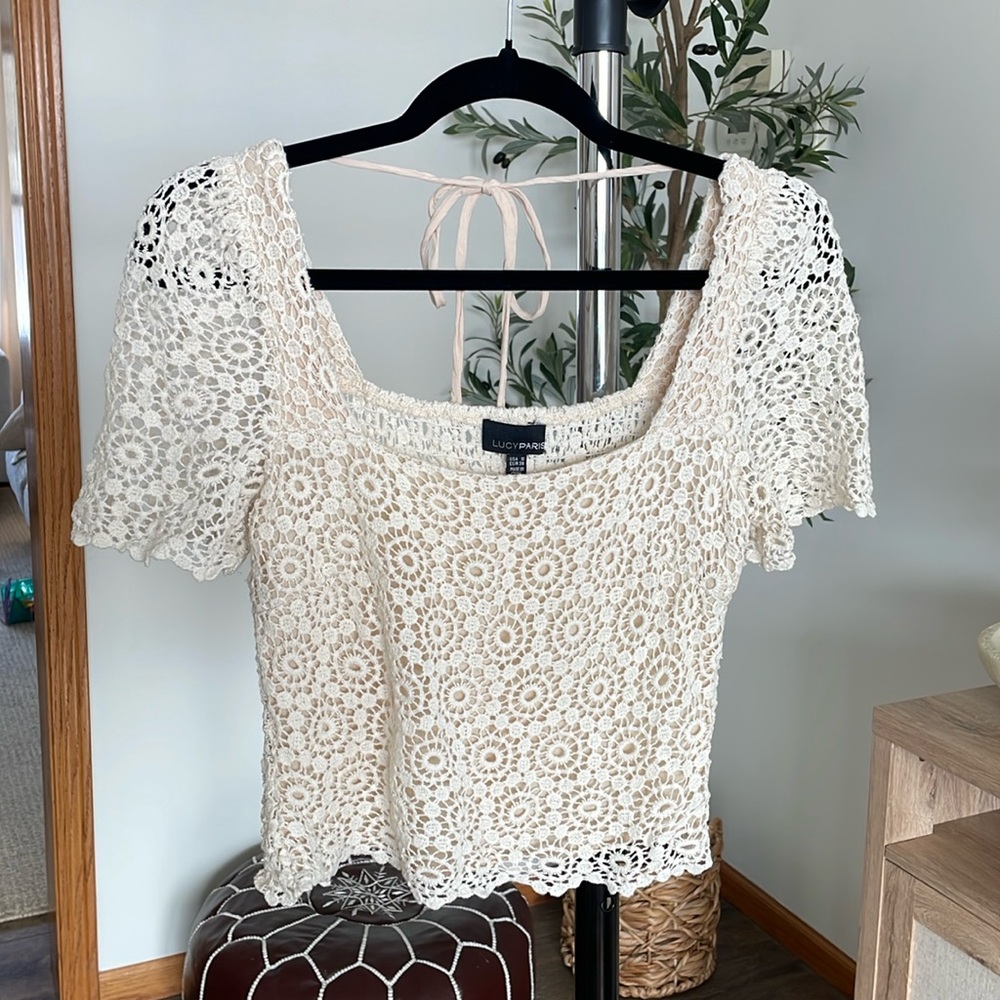 Crochet cropped top